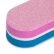 Mini buffer rovný pink/blue 100/180
