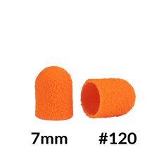 Brúsne klobúčiky Fabric Podo oranžové 7mm, drsnosť 120, 10ks
