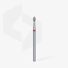 Diamantová fréza STALEKS Expert Pointed Bud - červená, FA60R025/4.5 (2,5mm/4,5mm)