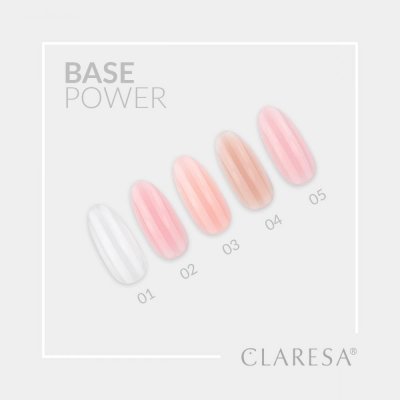 Gél lak CLARESA® Base Power 01 - číry, 5g