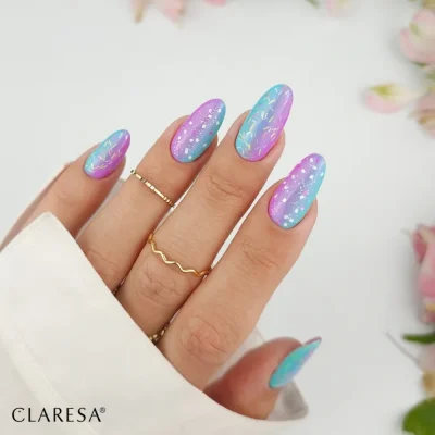 Gél lak CLARESA® TOP NO WIPE CANDY RAINBOW, 5g