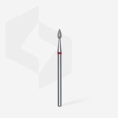Diamantový brúsny nadstavec Staleks Expert - drop red FA40R023/5