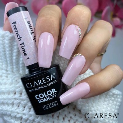 Gel lak CLARESA® French Time 1 (poloprůhledný), 5g