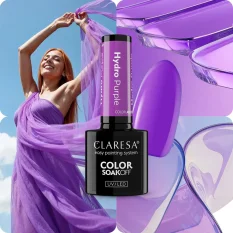 Gel lak CLARESA® HYDRO PURPLE (poloprůsvitný), 5g