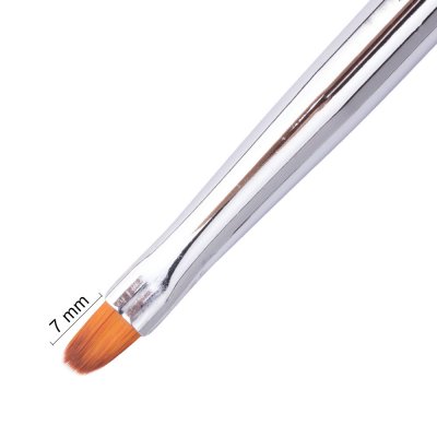 MollyLac Pro Gel Rainbow štetec na gél oválny veľkosť 2 č.1