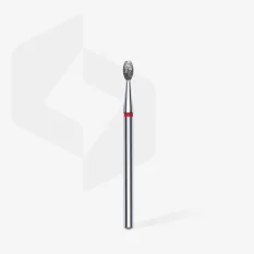 Diamantový brúsny nadstavec STALEKS Expert Olive - červený, FA130R025/5  (2,5mm/5mm)