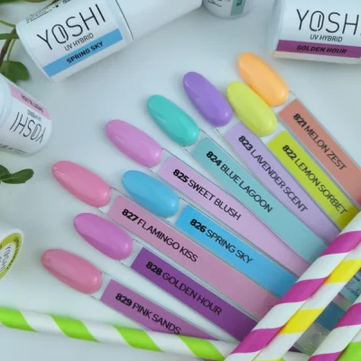 Gél lak YOSHI Pastel Paradise - Blue Lagoon 824, 6ml