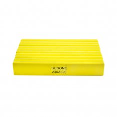 SUNONE Pěnový pilník rovný žlutý 240/320 - 10ks