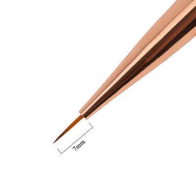 Oboustranný štětec na gel a zdobení AlleLac - oválný č.4 + zdobící 7mm