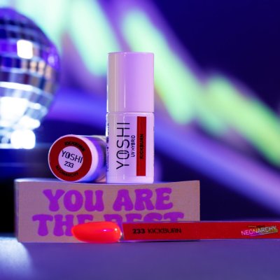 Gél lak YOSHI Neonarchy - Kickburn 233, 6ml