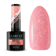 CLARESA® Brush Easy Gel GLITTER PEACH, 5g