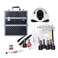 Gél lak sada CLARESA s brúskou a kufríkom XXL