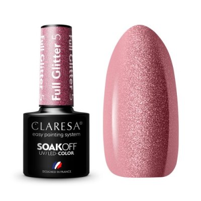 CLARESA® FULL GLITTER 5 gél lakk, 5g