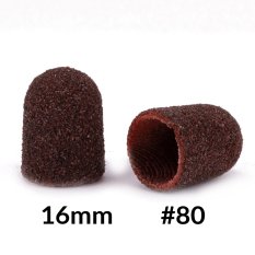 Brúsne klobúčiky hnedé 16mm, drsnosť 80, 10ks