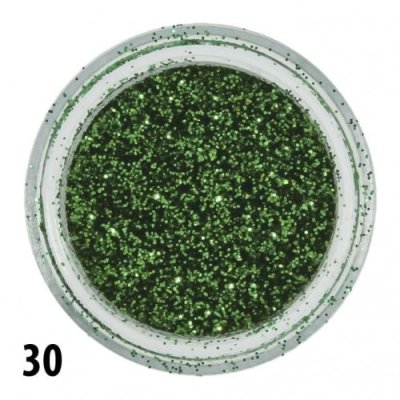 Csillámpor - zöld - 30