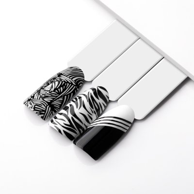 Lak na pečiatkovanie nechtov Molly Nails PRO Stamping 10ml, č.2 - čierny