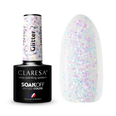 Gel lak CLARESA® GLITTER 02, 5g