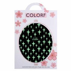 Samolepky na nehty svítící - hvězdy - Colorf CY-033