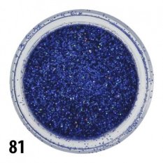 Glitrový prach - modrý - 81
