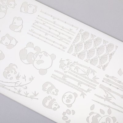 Bélyegző lemez - panda - Mezerdoo B20