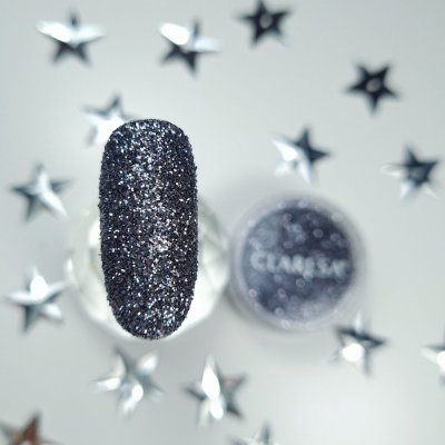 Trblietky Stardust Black Silver