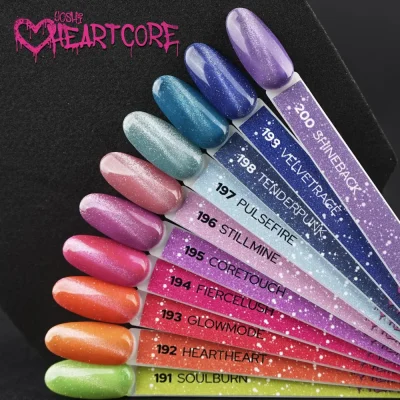 Gél lak YOSHI Heartcore - Soulburn 191, 6ml