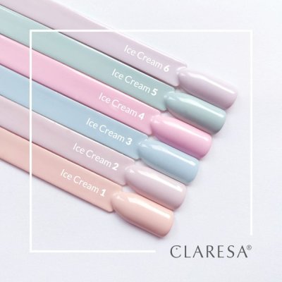 CLARESA® Ice Cream 6 gél lakk, 5g
