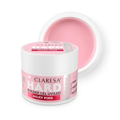 CLARESA® Stavebný gél na nechty HARD & EASY Builder gel MILKY PINK, 45g