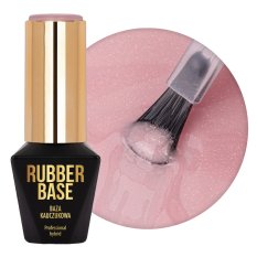 Molly Nails gél lak Rubber Base Endless Flame, 10g