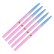 Sada štětců na zdobení nehtů AlleLac – Pink & Blue Line (5 ks)
