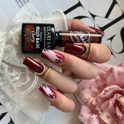 Gél lak CLARESA® Rainbow Jello Base Cherry