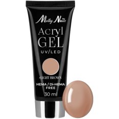 Molly Nails Acrylgel Hema/di-Hema mentes Világos Barna, 30ml