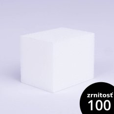 Blok na nehty kostka - bílá 100/100