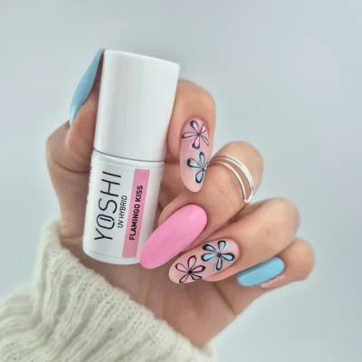 Gél lak YOSHI Pastel Paradise - Flamingo Kiss 827, 6ml