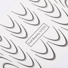 Köröm matricák - French Manicure - Gradient French Ombre Black Full Beauty - STZ55