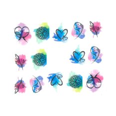 Vodolepky na nechty birds love in blue BN-415