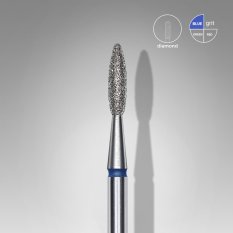 Diamantová fréza Staleks Expert - “flame” blue FA10B021/8