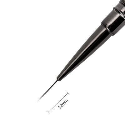 Zdobiaci štetec na nechty AlleLac 12mm – metalový