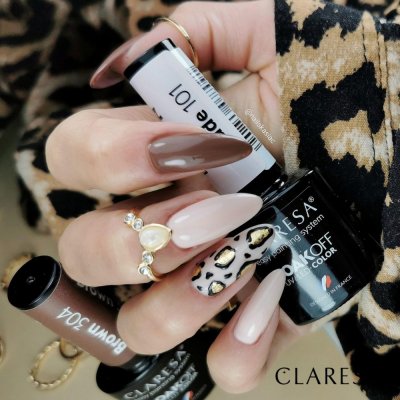 Claresa gél laky Nude 101, Brown 304