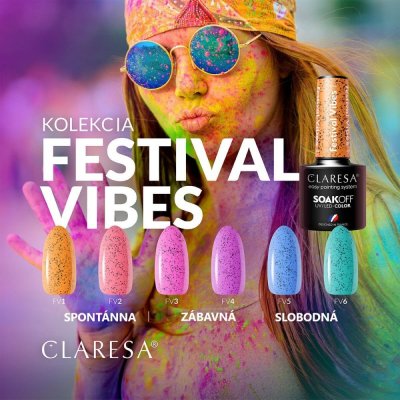 Gel lak CLARESA® Festival Vibes 3, 5g