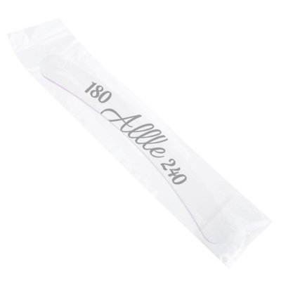 Pilník na nechty banán biely Allle High Quality - 180/240 CU-04