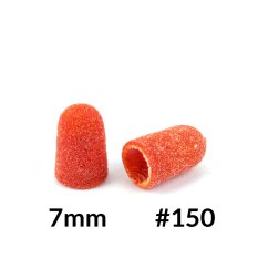 Fabric Podo narancssárga csiszolósapkák 7mm, szemcseméret 150, 10db