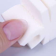 Kosmetické houbičky na ombre bílé, 25 ks