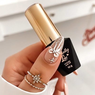 Akrylový prášok MollyLac - Bright White, 15g