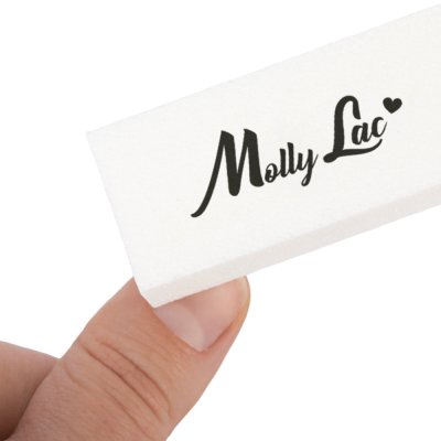 MollyLac körömreszelő blokk - fehér 100/100