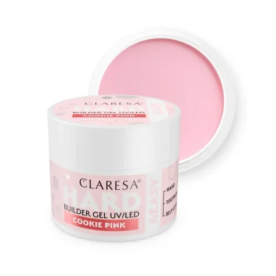 CLARESA® Stavebný gél na nechty HARD & EASY Builder gel COOKIE PINK, 45g