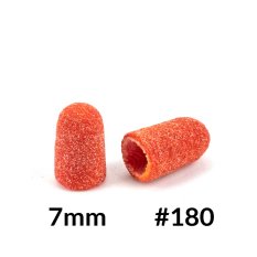 Fabric Podo narancssárga csiszolósapkák 7mm, szemcsefinomság 180, 10db