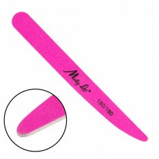 Pilník na nechty MollyLac infinity slim neon pink - 180/180 bio drevený