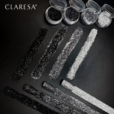 Trblietky Stardust Black Silver