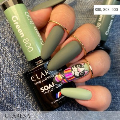 Gél lak CLARESA® GREEN 800, 5g